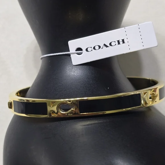 Coach Signature Enamel Bangle - Picture 1 of 7